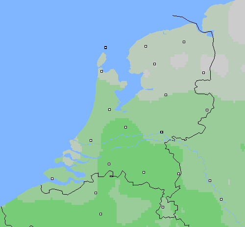Bewolking Nederland