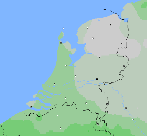 Bewolking Nederland