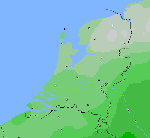 Bewolking Nederland
