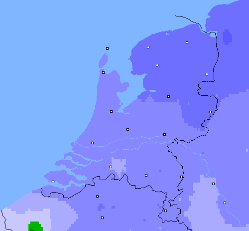 Neerslag (24 uur) Nederland