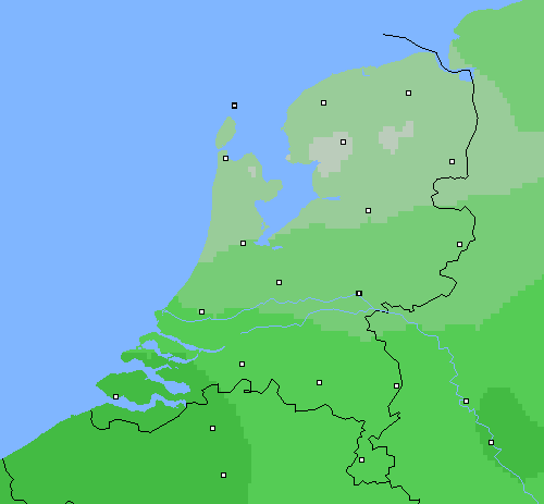 Bewolking Nederland