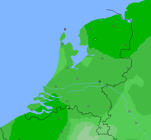 Bewolking Nederland