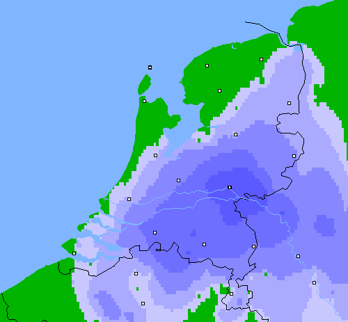 Neerslag (24 uur) Nederland