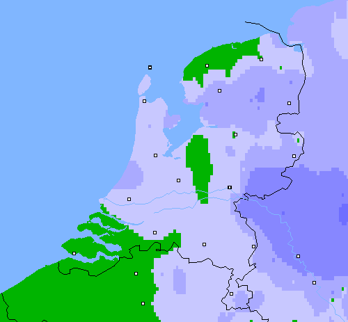 Neerslag (24 uur) Nederland
