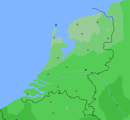 Bewolking Nederland