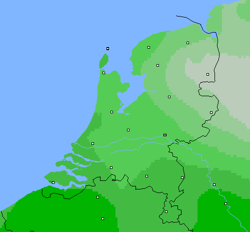 Bewolking Nederland