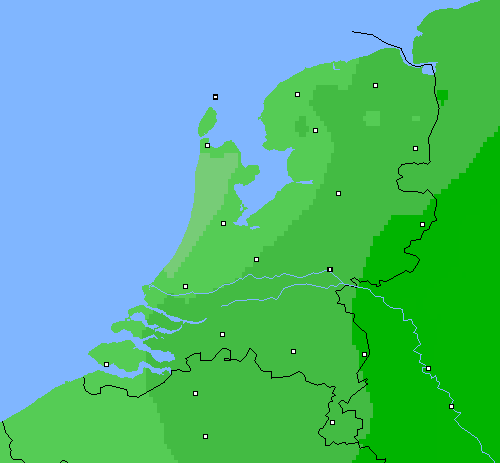 Bewolking Nederland