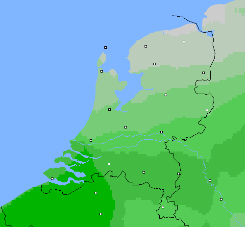 Bewolking Nederland