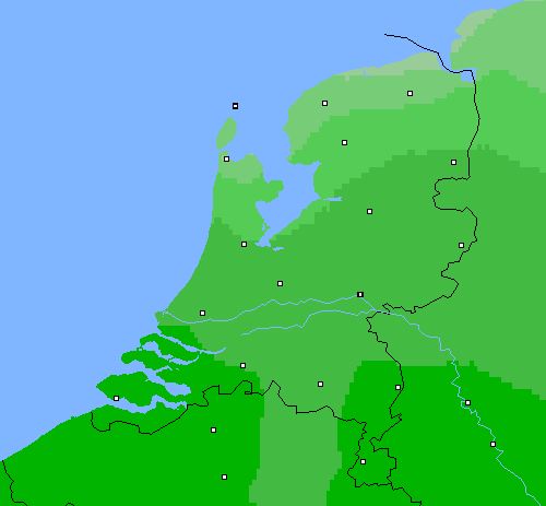 Bewolking Nederland