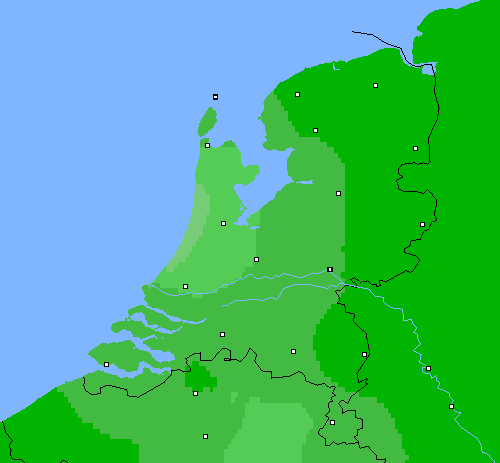 Bewolking Nederland