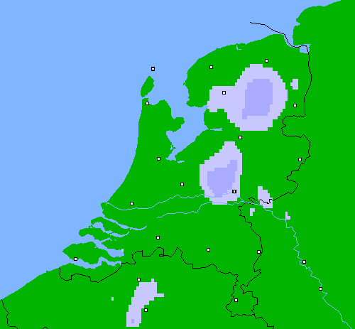 Neerslag (24 uur) Nederland