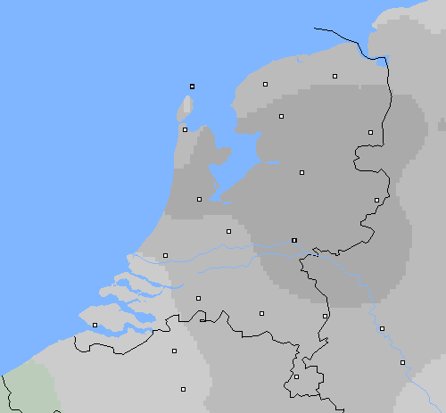 Bewolking Nederland
