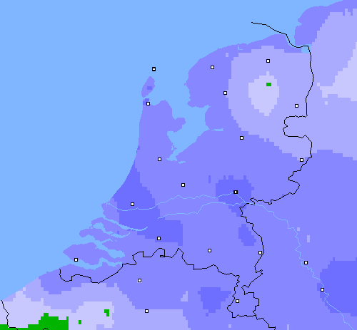 Neerslag (24 uur) Nederland