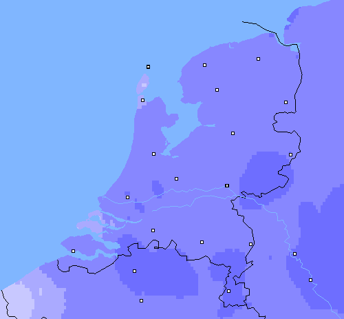 Neerslag (24 uur) Nederland