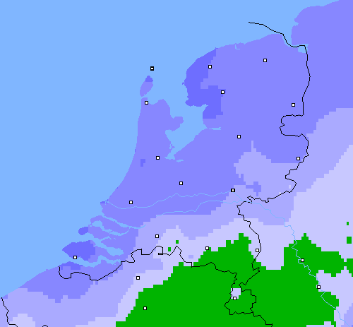 Neerslag (24 uur) Nederland