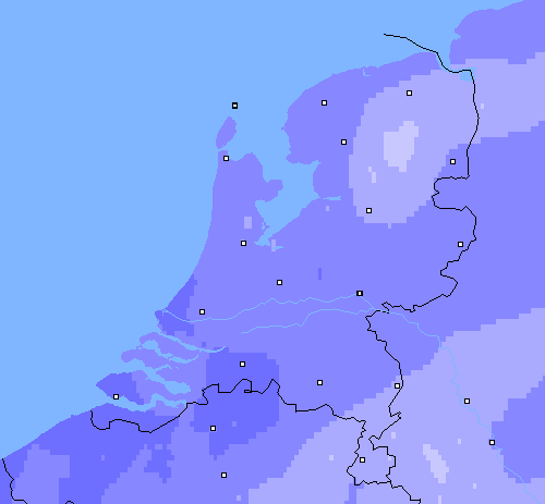 Neerslag (24 uur) Nederland