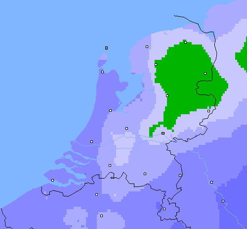 Neerslag (24 uur) Nederland
