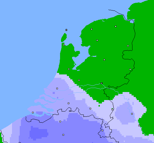Neerslag (24 uur) Nederland