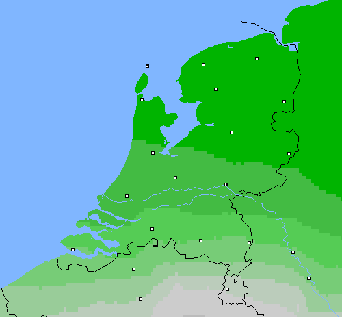 Bewolking Nederland