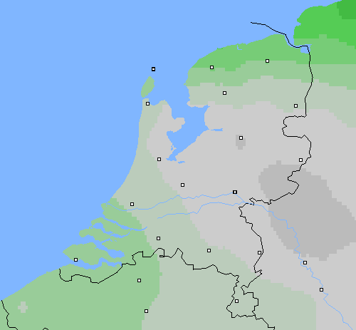 Bewolking Nederland