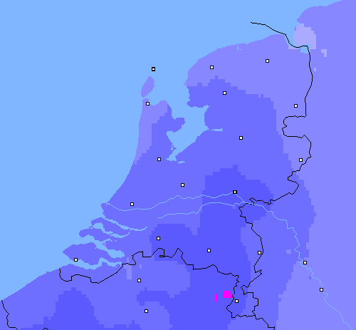 Neerslag (24 uur) Nederland
