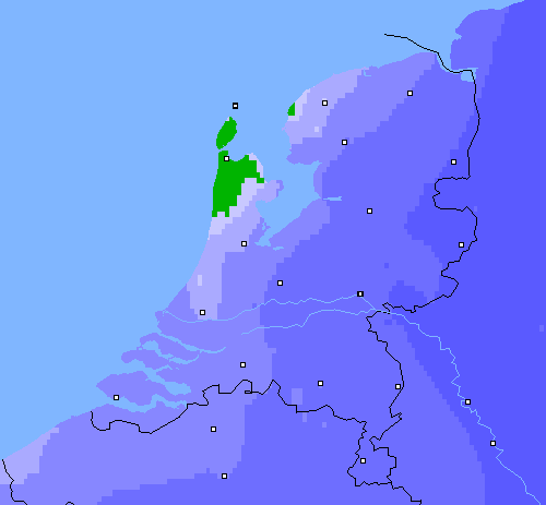 Neerslag (24 uur) Nederland