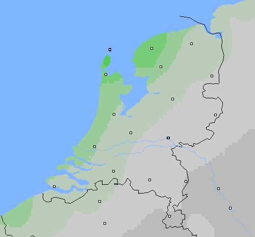 Bewolking Nederland