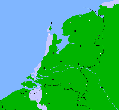Neerslag (24 uur) Nederland