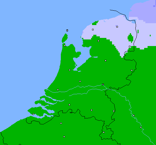 Neerslag (24 uur) Nederland