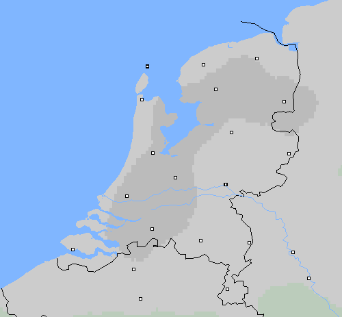 Bewolking Nederland