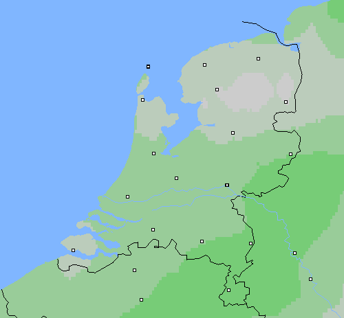 Bewolking Nederland