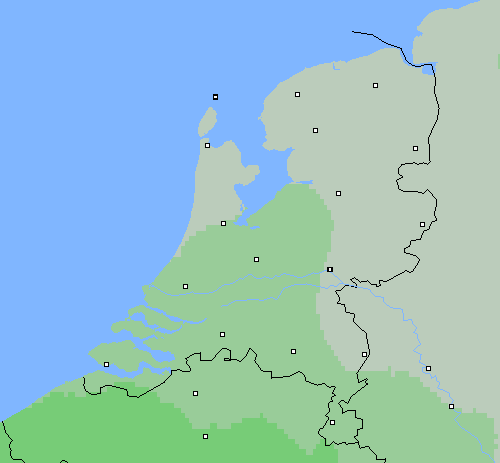 Bewolking Nederland