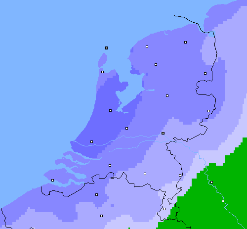 Neerslag (24 uur) Nederland