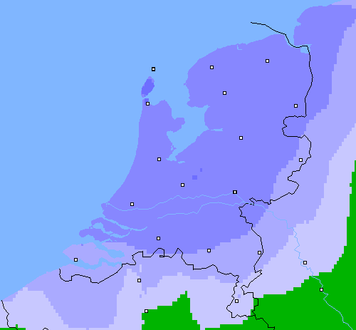 Neerslag (24 uur) Nederland