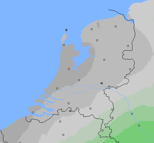Bewolking Nederland