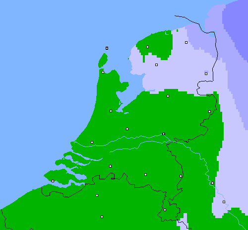 Neerslag (24 uur) Nederland