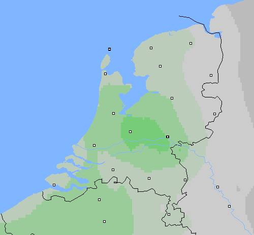 Bewolking Nederland