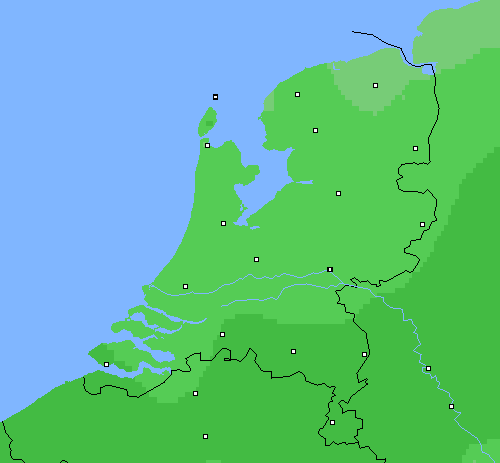 Bewolking Nederland