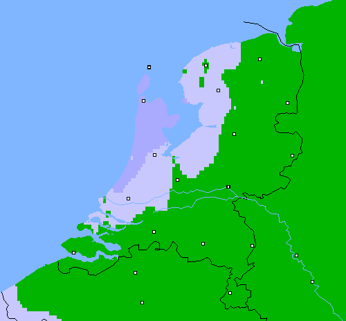 Neerslag (24 uur) Nederland