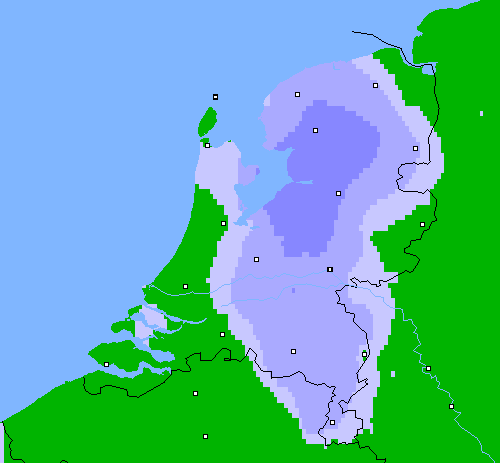 Neerslag (24 uur) Nederland