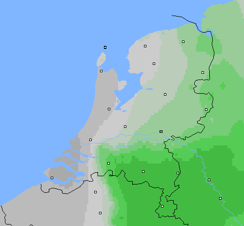 Bewolking Nederland