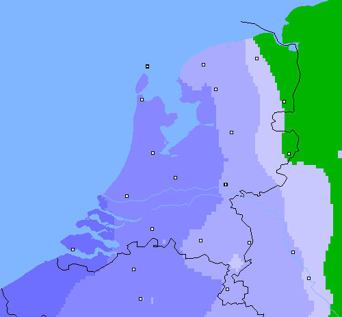 Neerslag (24 uur) Nederland