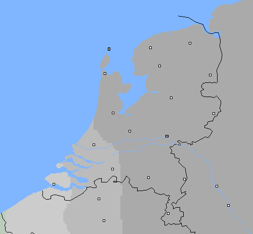 Bewolking Nederland