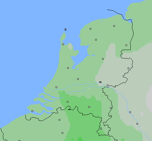 Bewolking Nederland