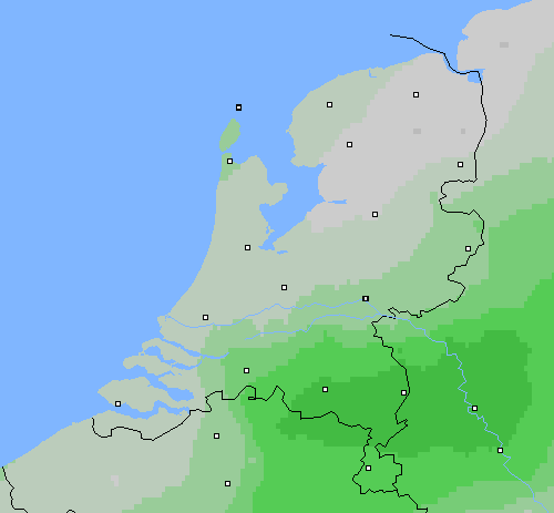 Bewolking Nederland