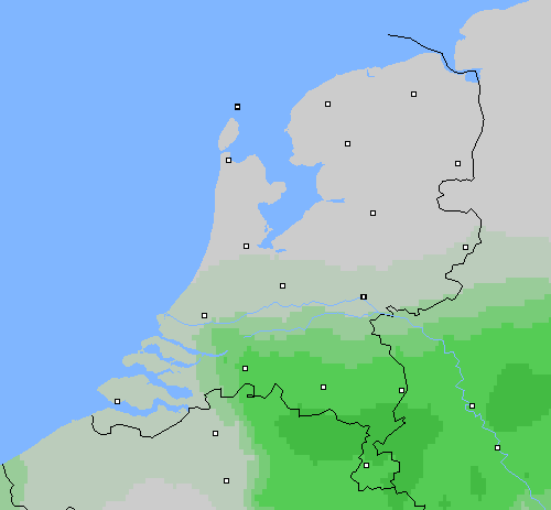 Bewolking Nederland