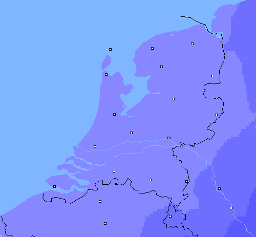 Neerslag (24 uur) Nederland